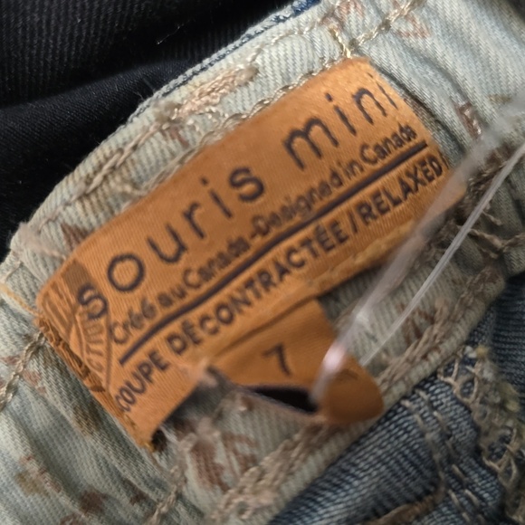 Souris Mini-RELAXED FIT PANTS IN LIGHT BLUE STRETCH DENIM - Picture 3 of 4